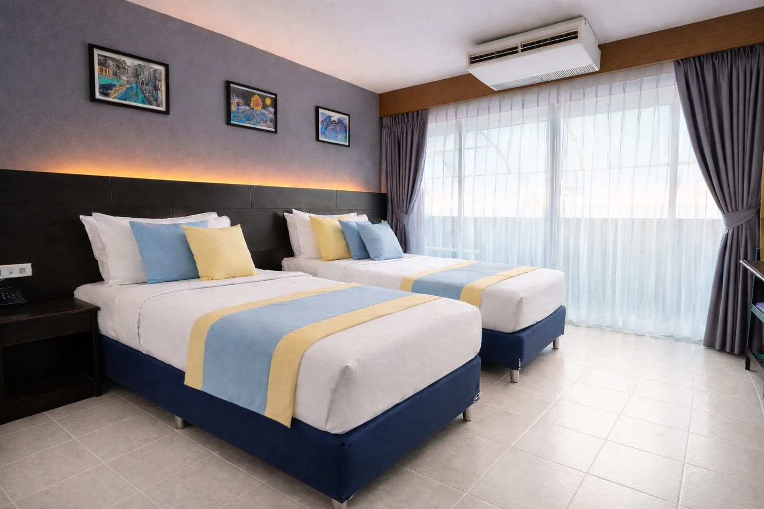 Twin bed room perfect for two guests